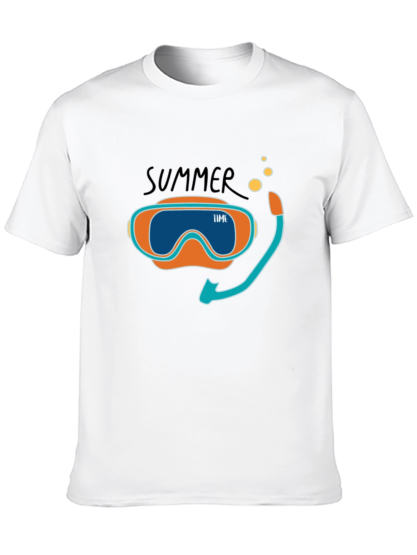 Summer Time Snorkel Graphic Tee - Black