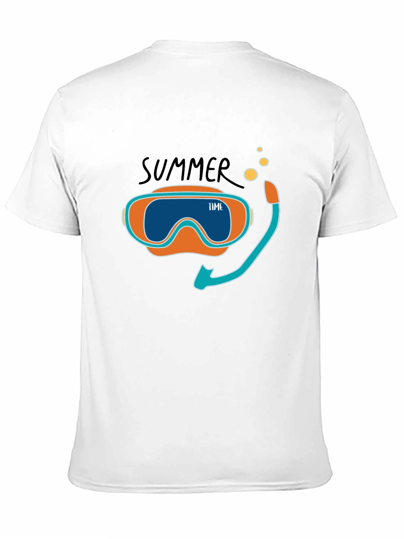 Summer Time Snorkel Graphic Tee - Black