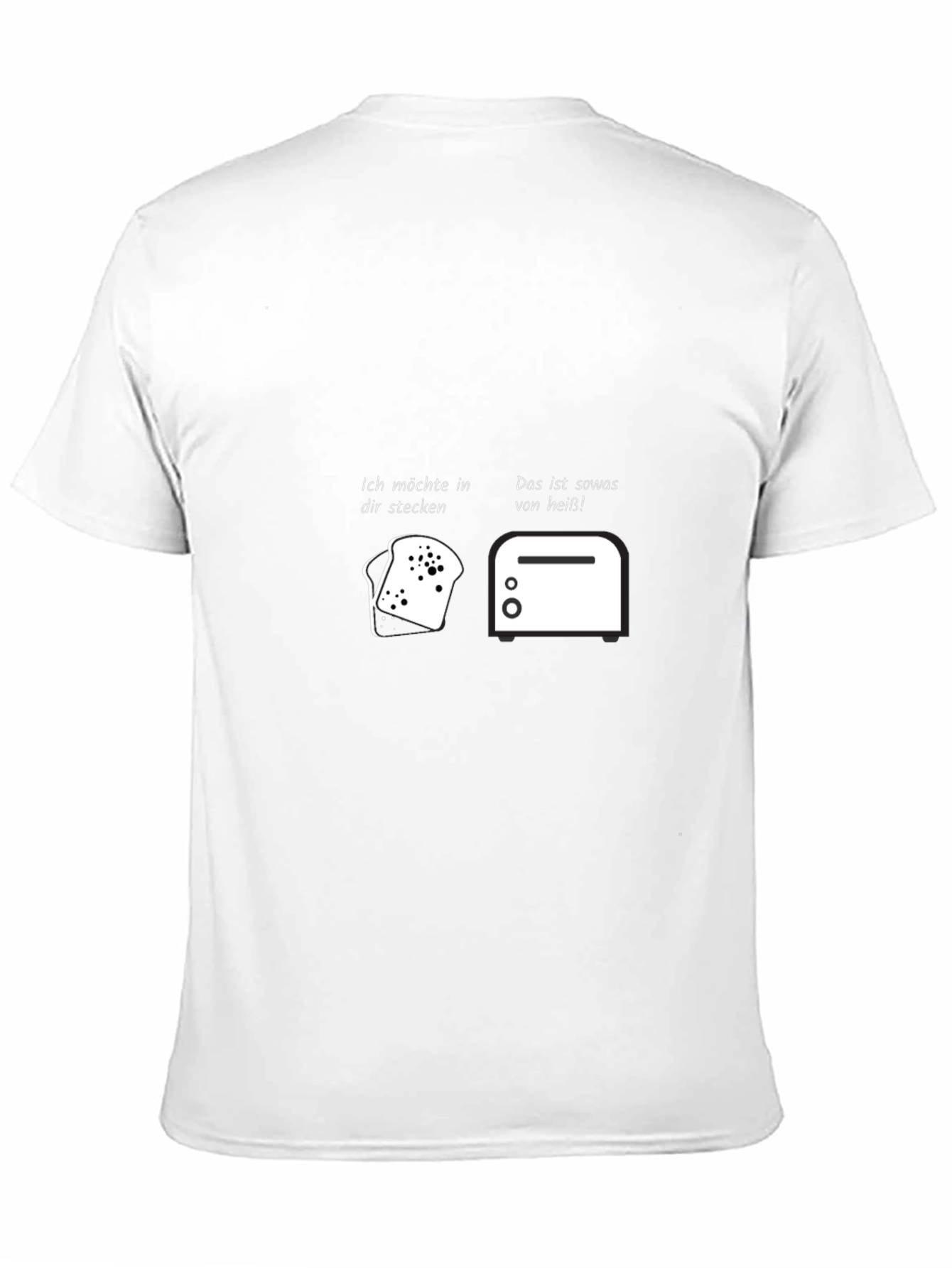 Humorous Toast and Toaster Graphic T-Shirt