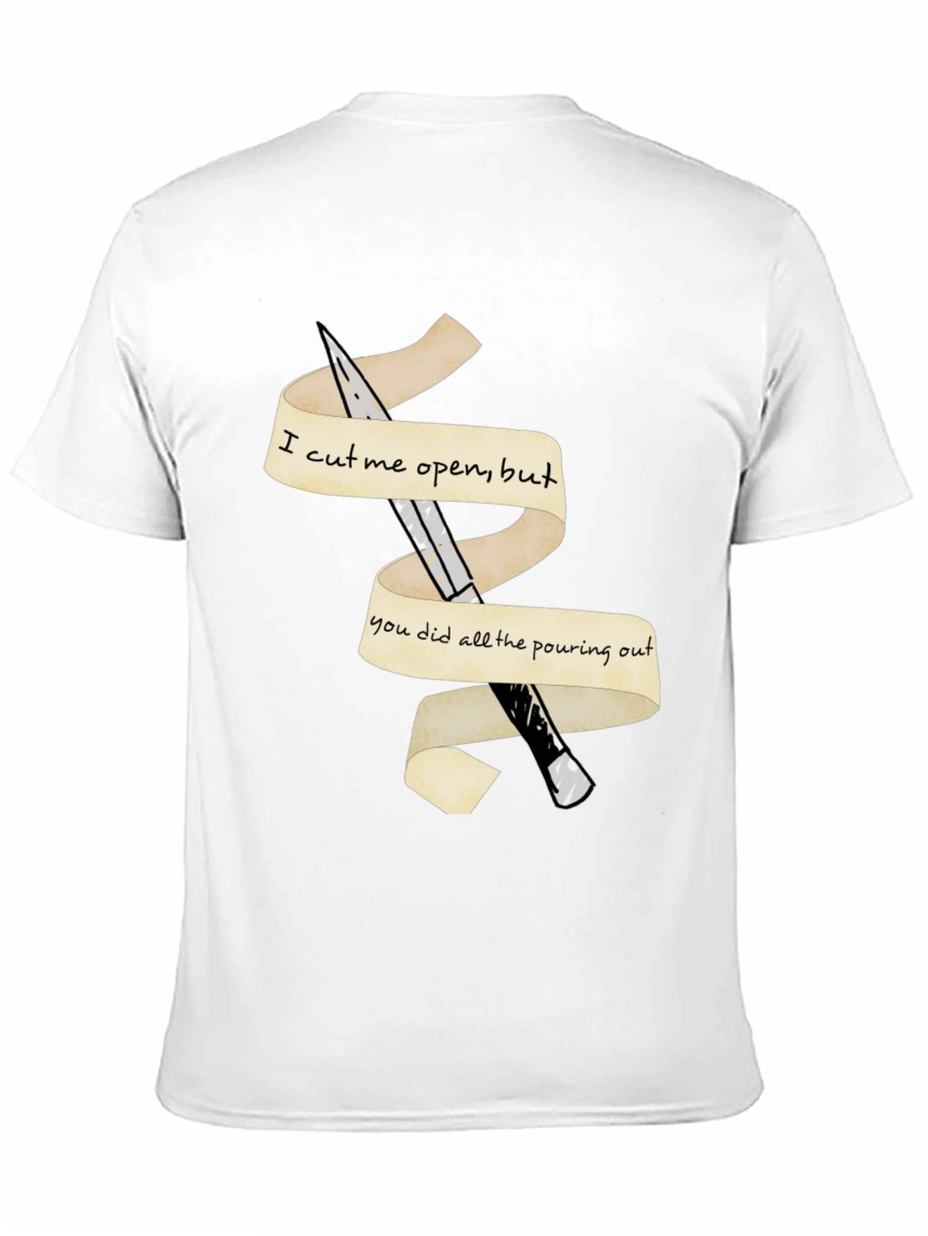 Emotional Cutout T-Shirt
