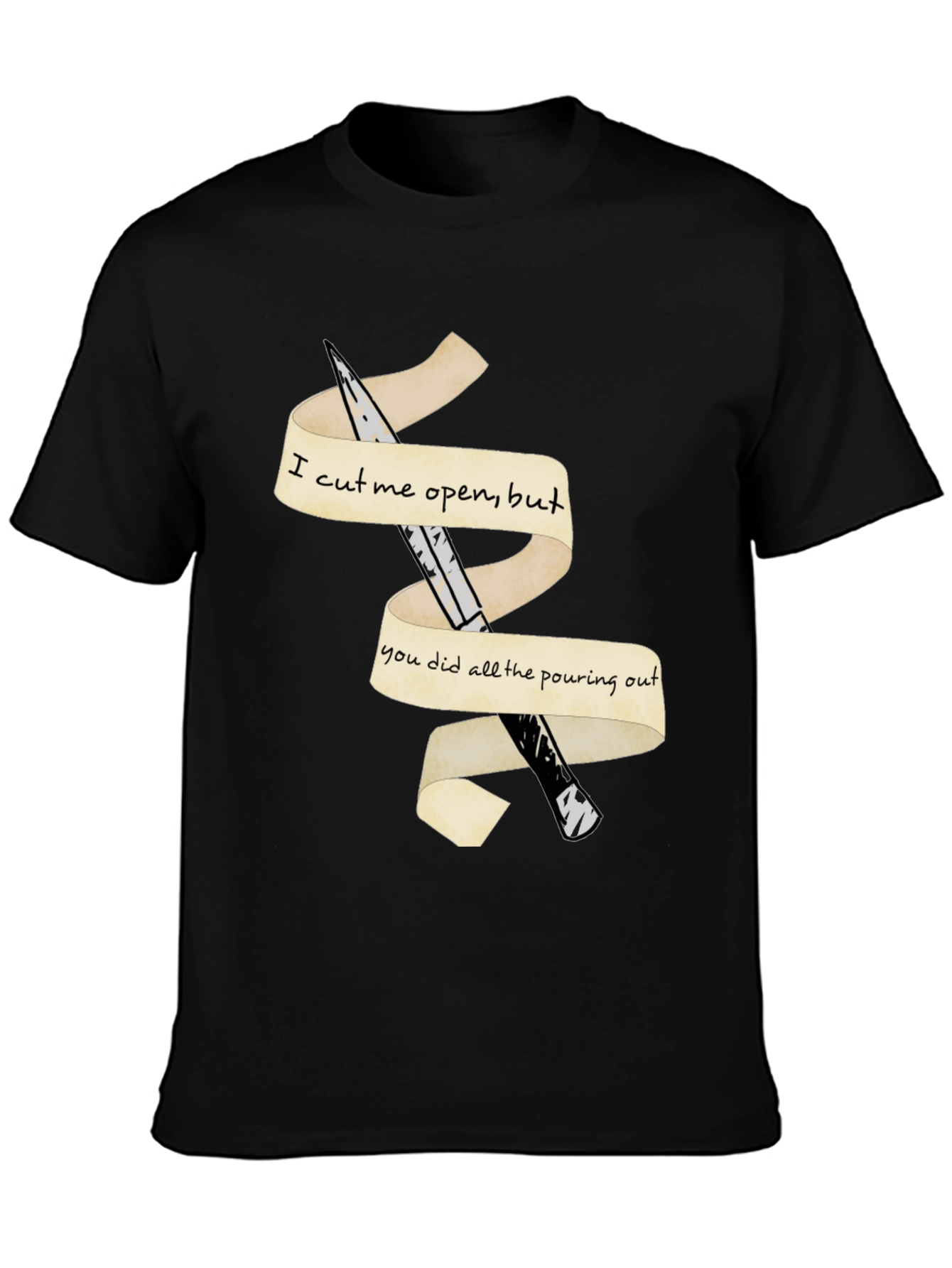 Emotional Cutout T-Shirt