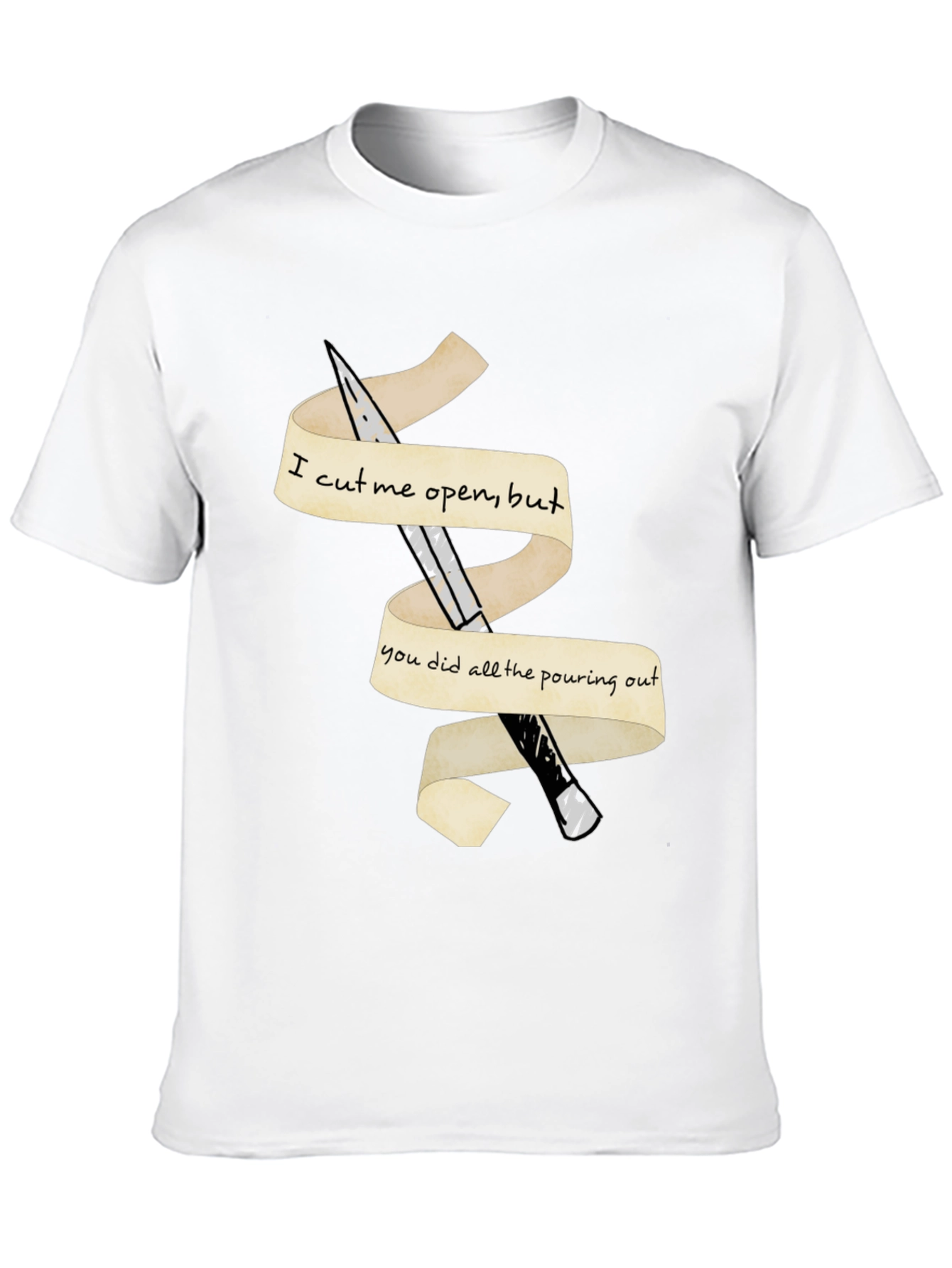 Emotional Cutout T-Shirt
