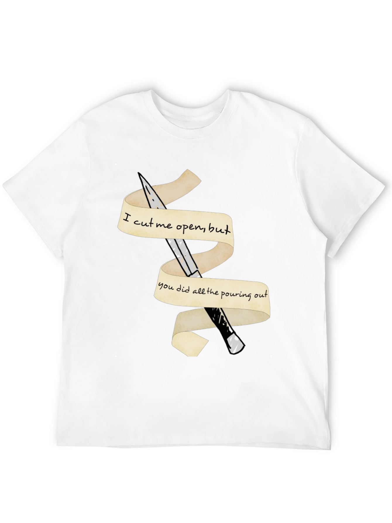 Emotional Cutout T-Shirt