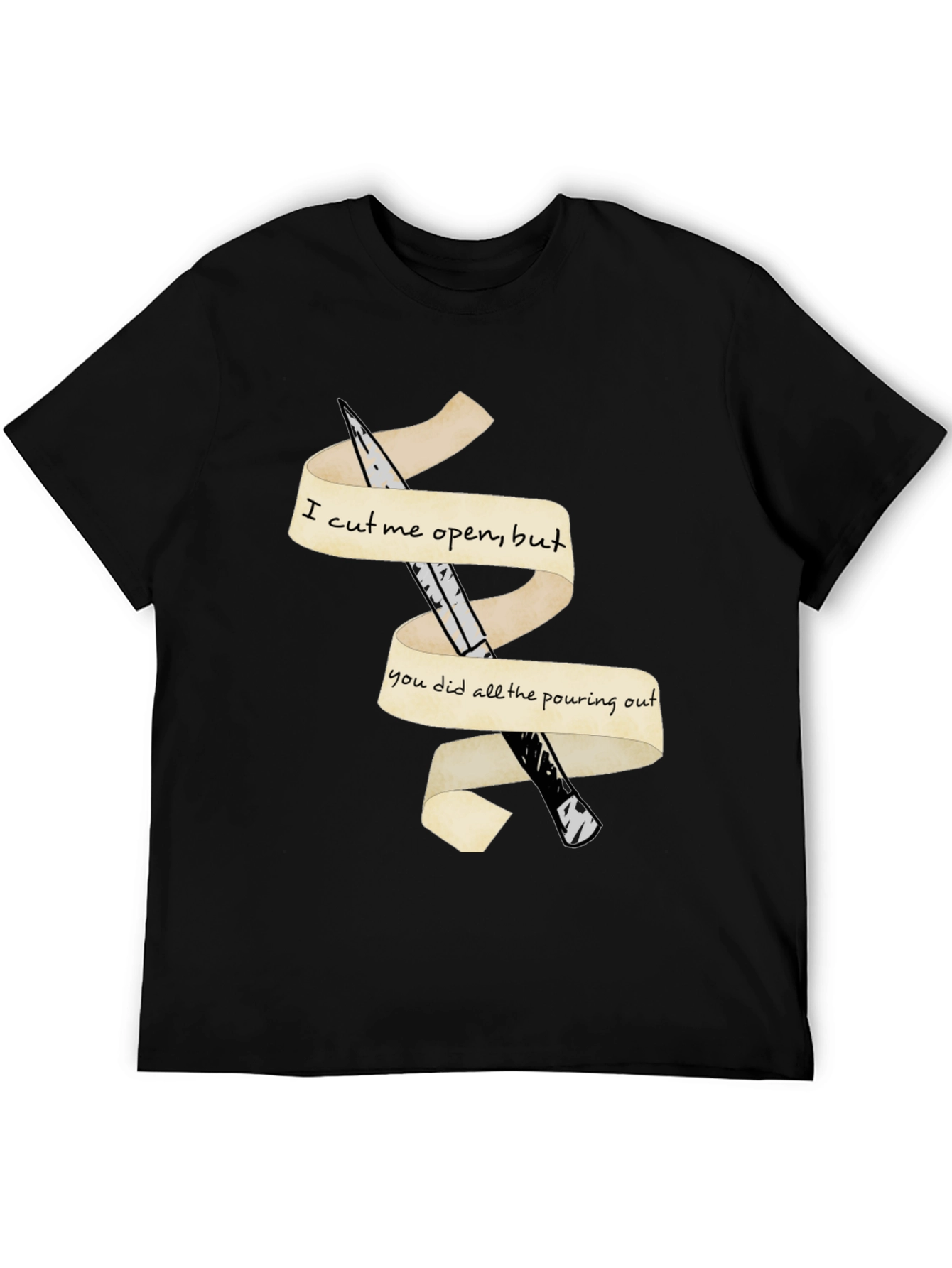 Emotional Cutout T-Shirt