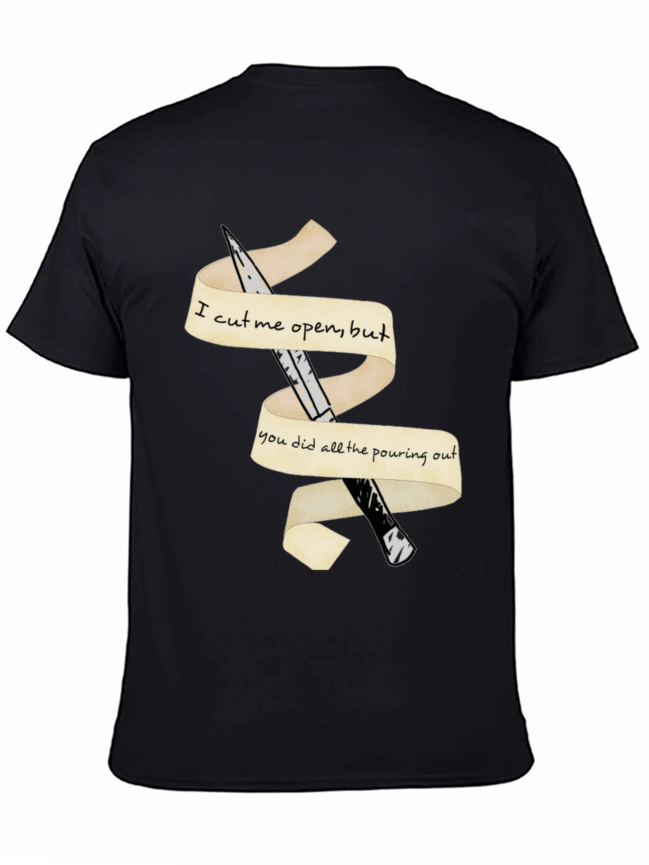 Emotional Cutout T-Shirt
