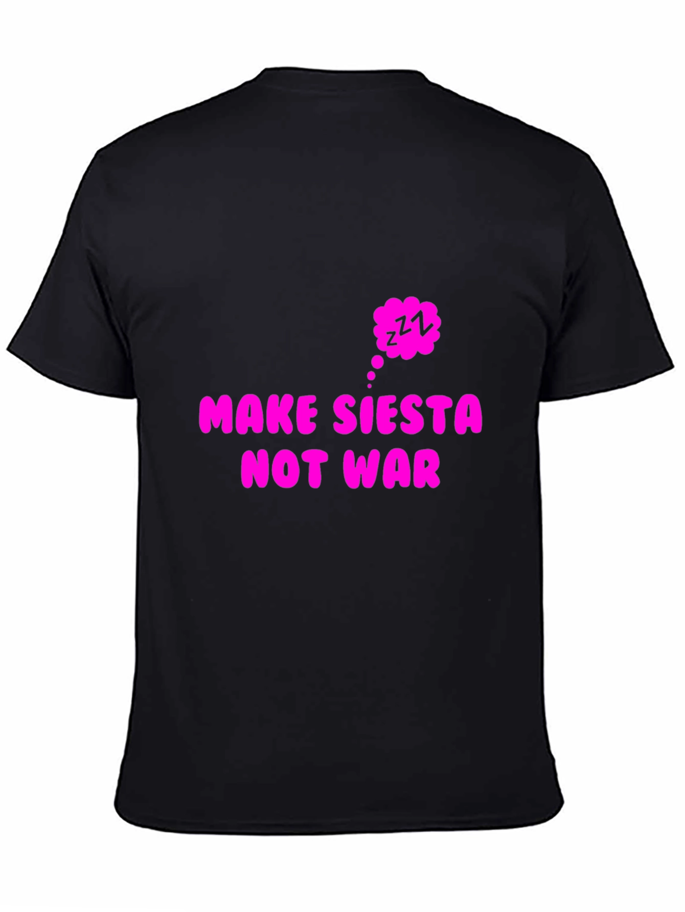 Make Siesta Not War Black T-Shirt