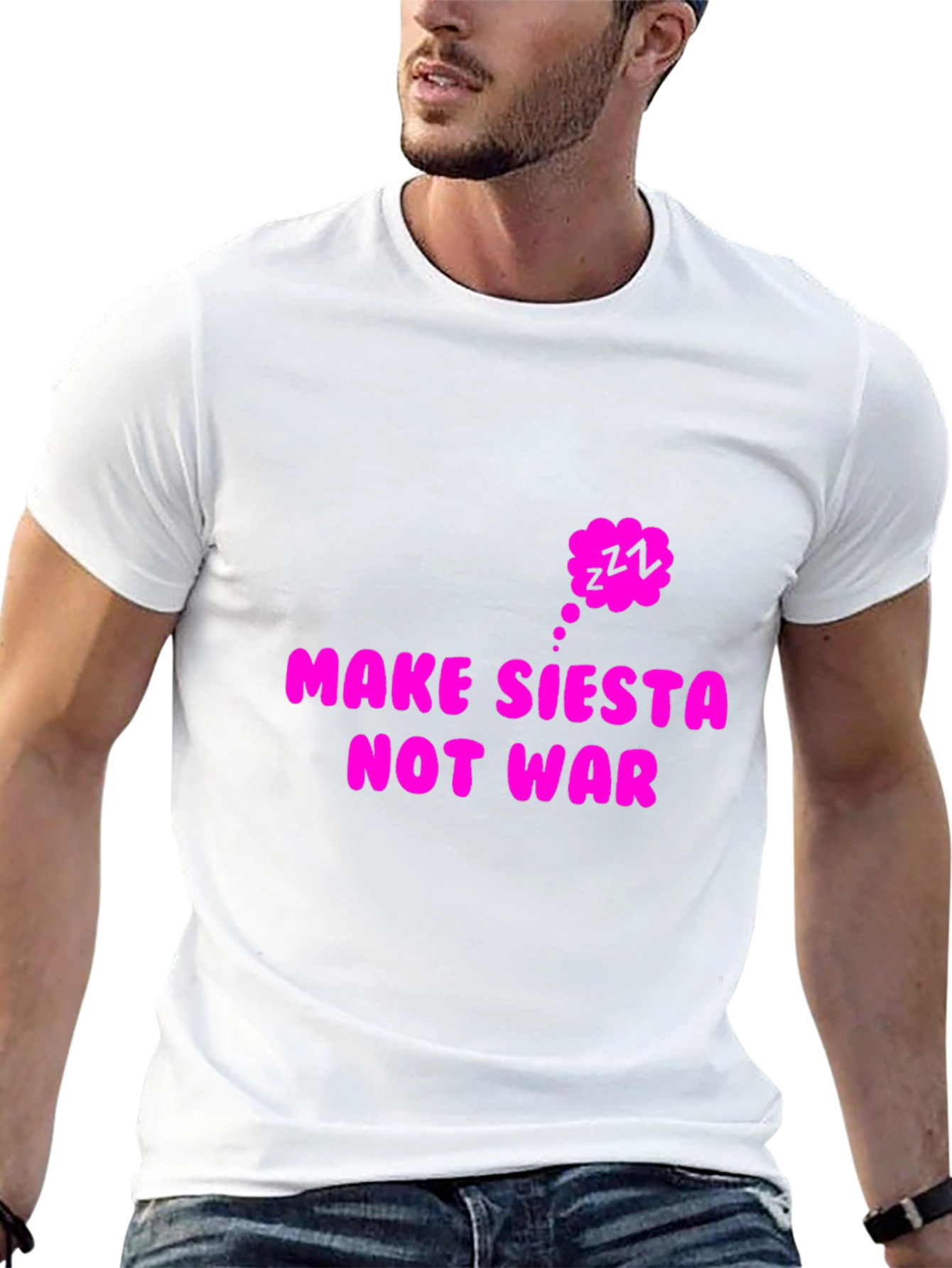 Make Siesta Not War Black T-Shirt