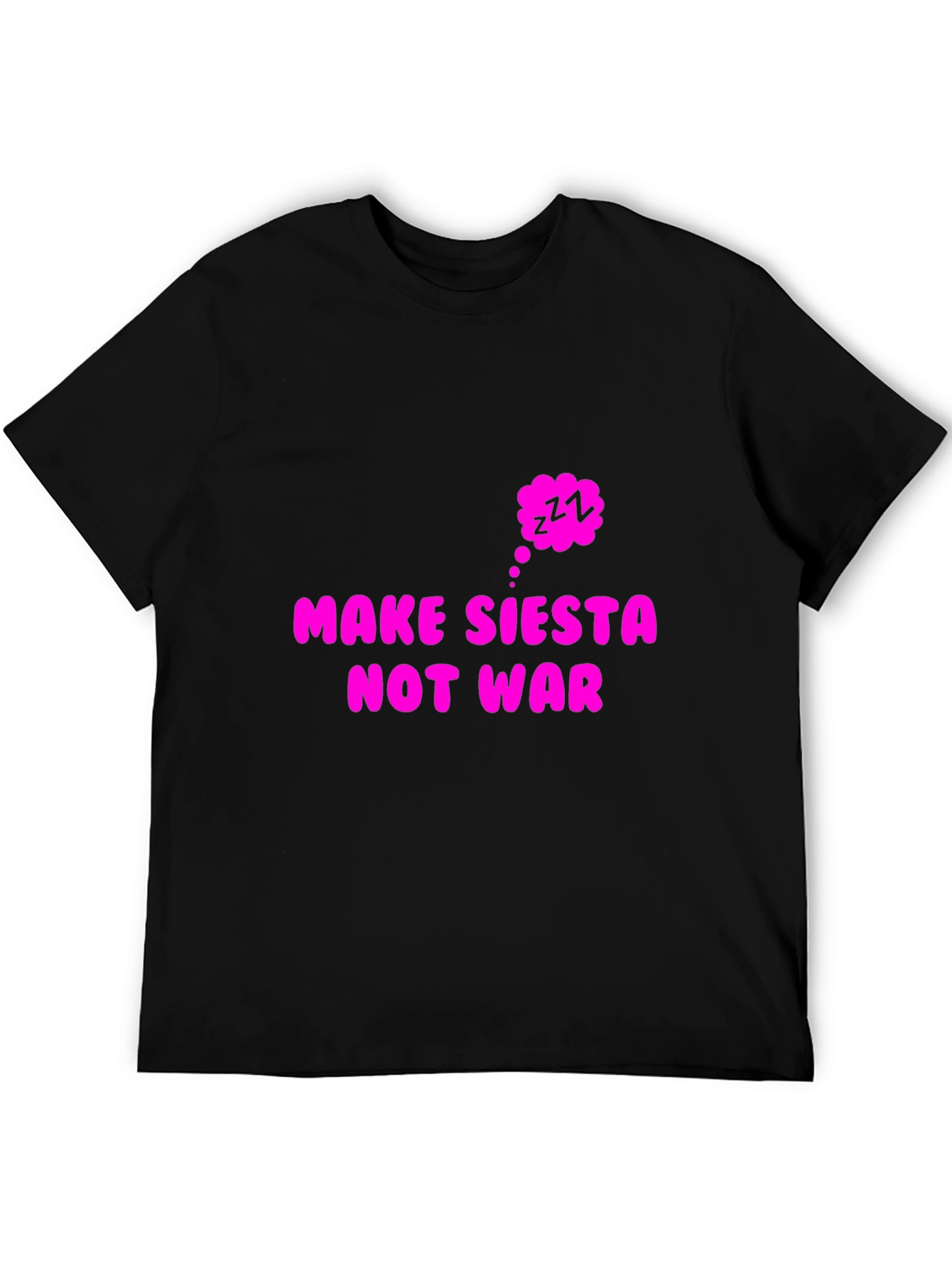 Make Siesta Not War Black T-Shirt