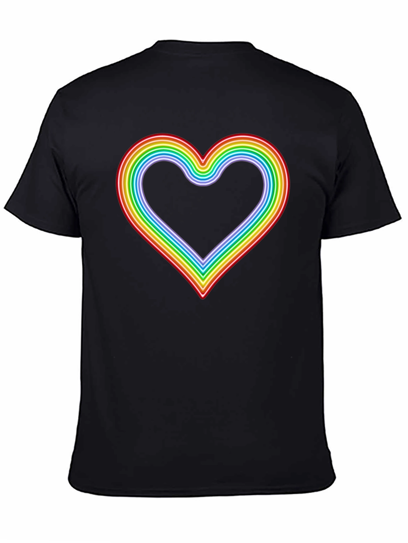 Rainbow Heart Graphic Tee - Pride T-Shirt