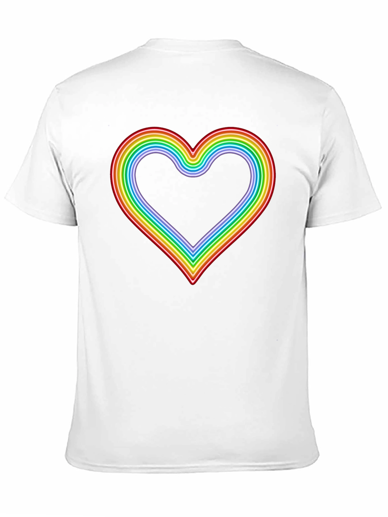 Rainbow Heart Graphic Tee - Pride T-Shirt