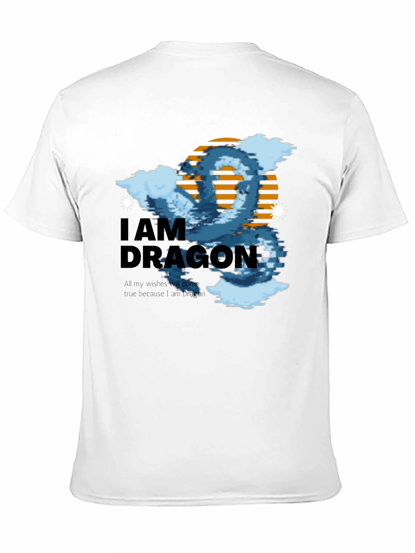 I Am Dragon Black Graphic Tee
