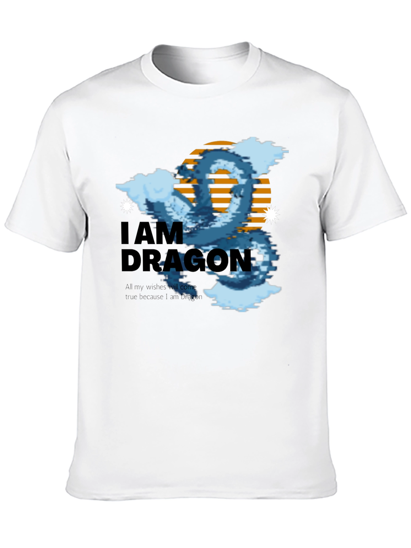 I Am Dragon Black Graphic Tee