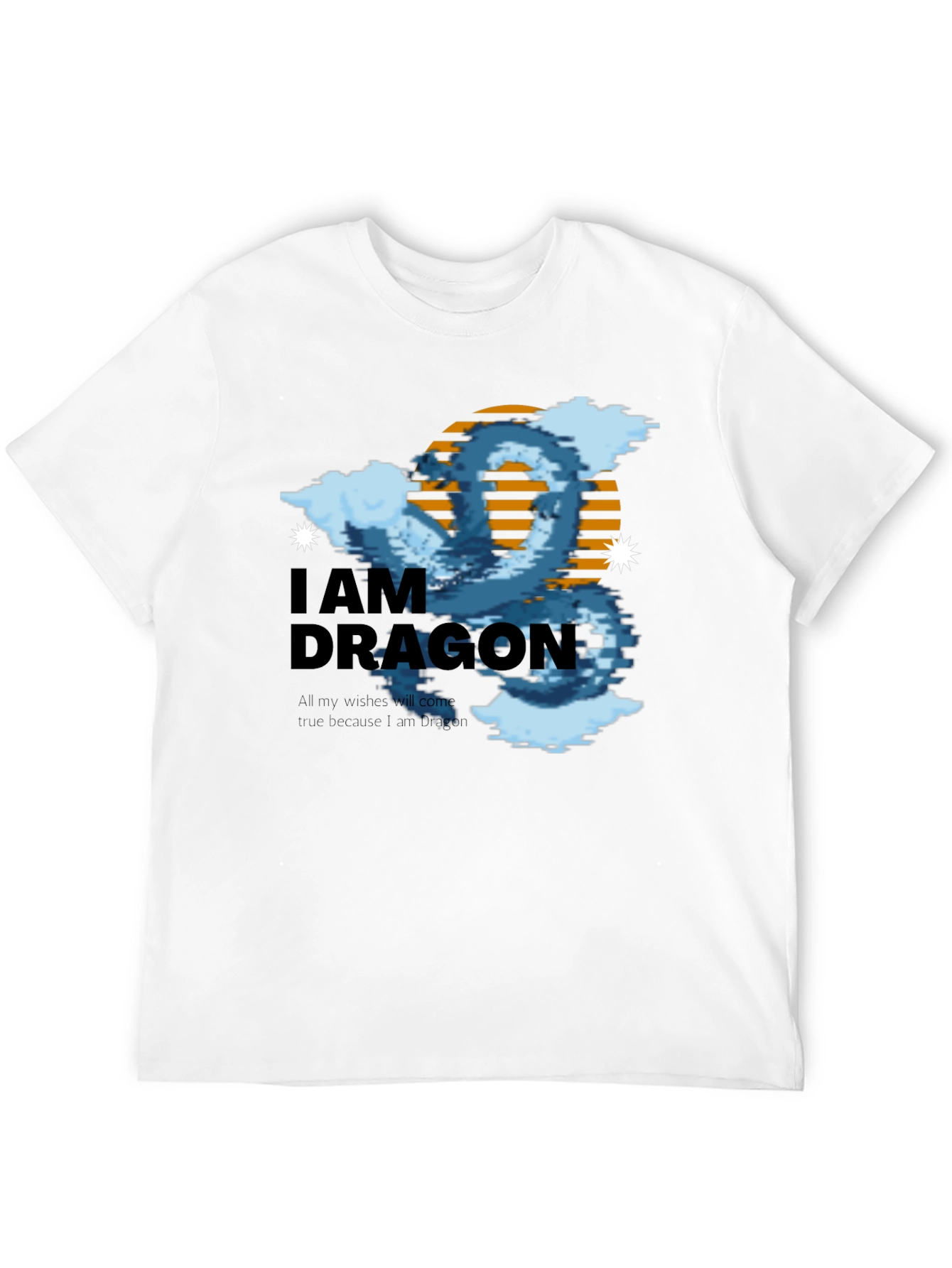I Am Dragon Black Graphic Tee
