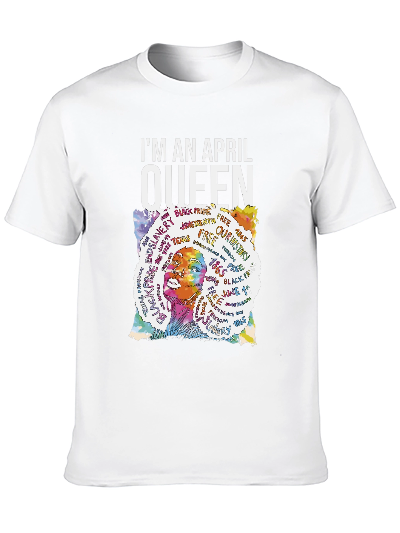 Im An April Queen Black T-Shirt