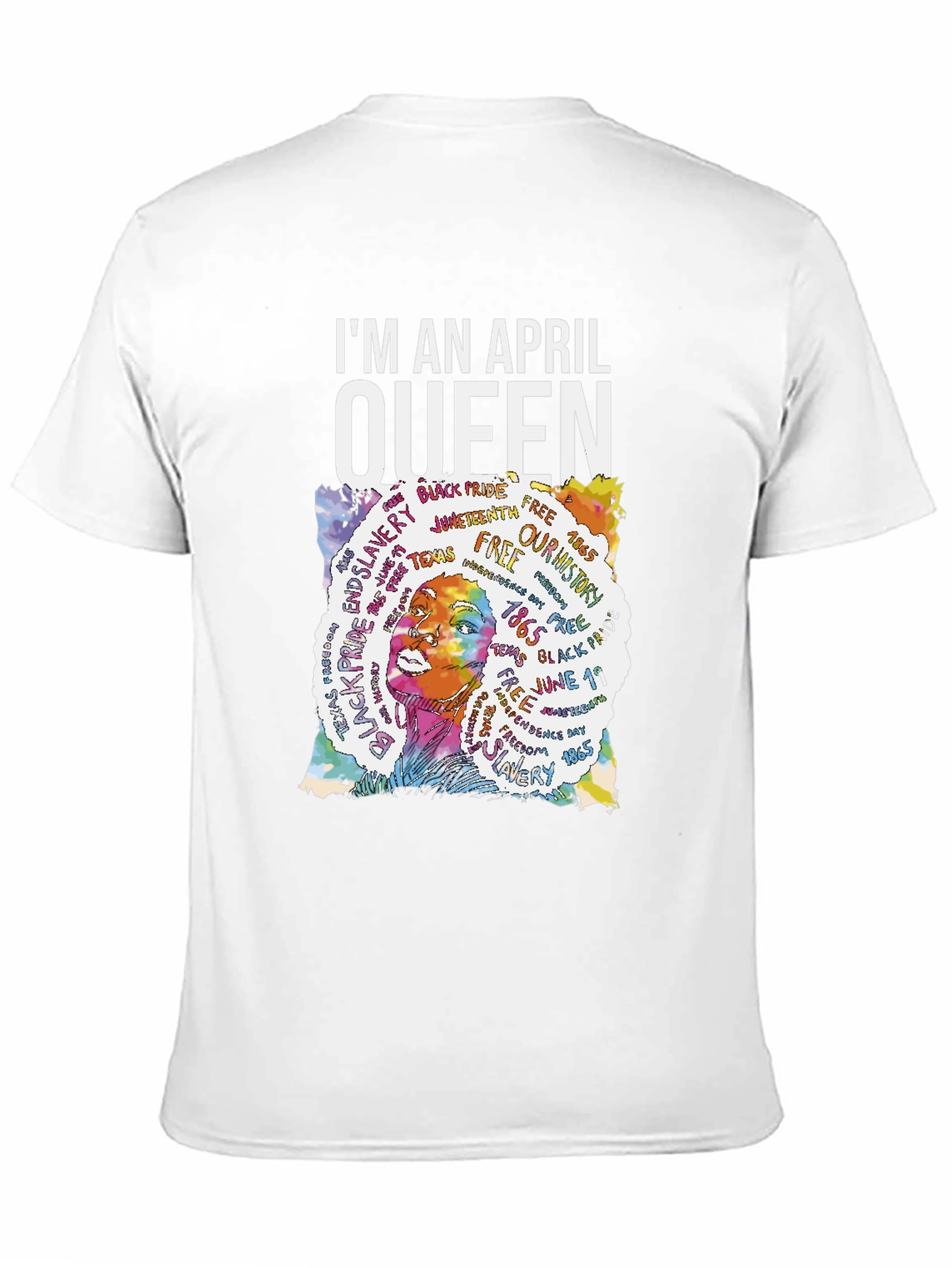 Im An April Queen Black T-Shirt