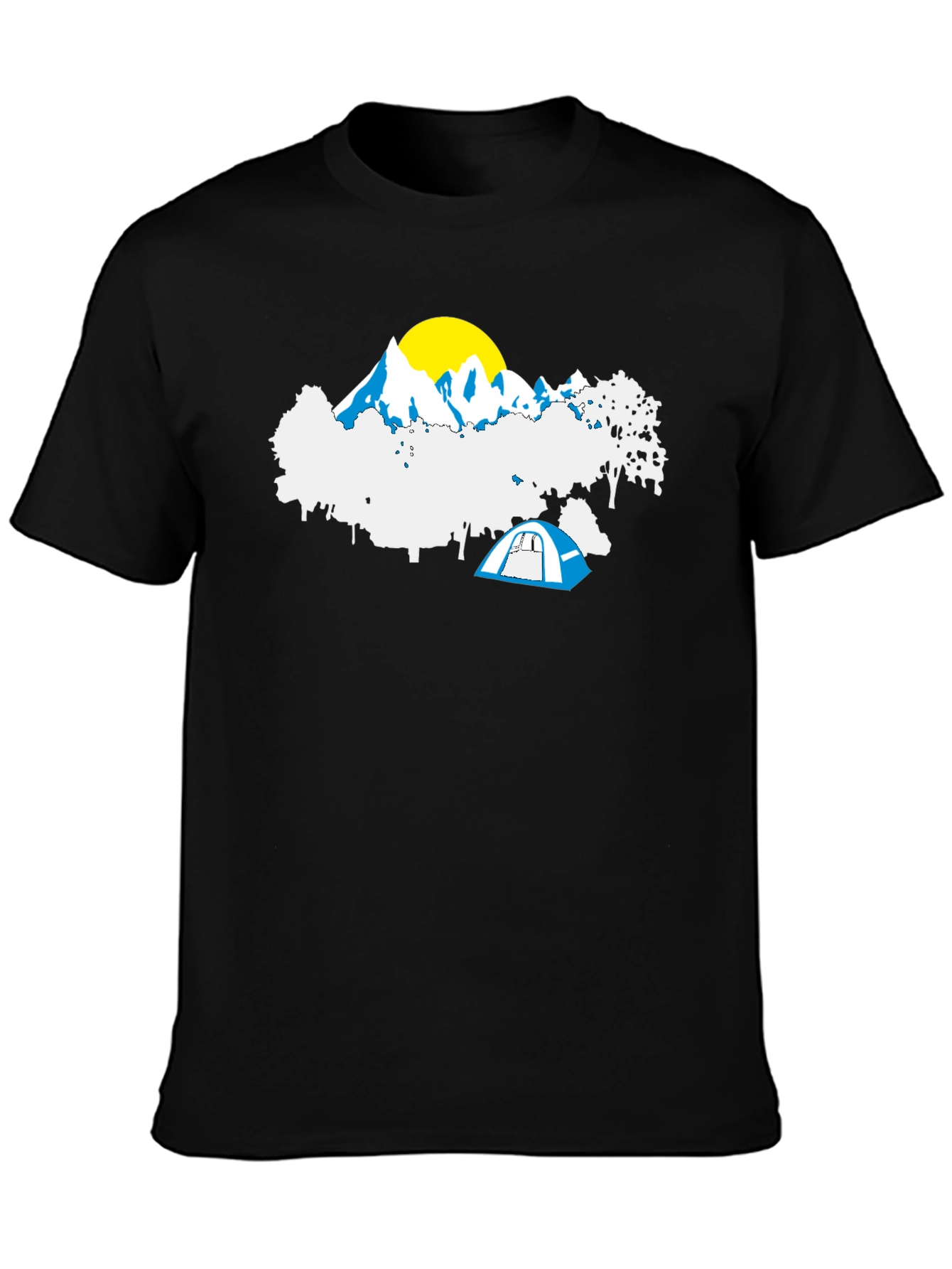 Camping Adventure T-Shirt - Mountain Tent Graphic Tee