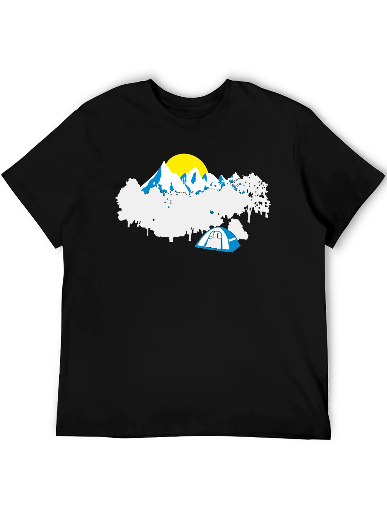 Camping Adventure T-Shirt - Mountain Tent Graphic Tee