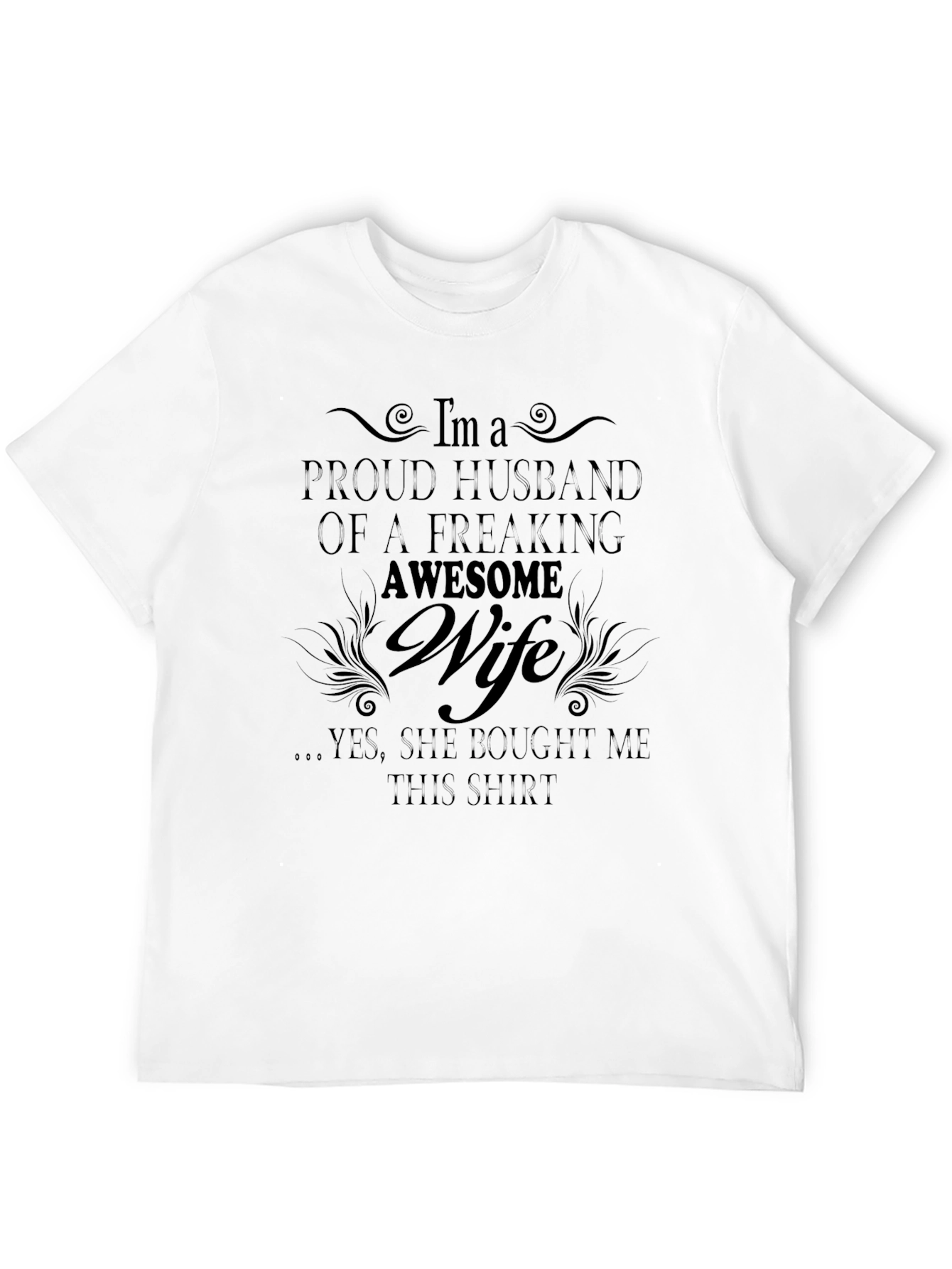 Proud Husband of Awesome Wife Graphic T-Shirt