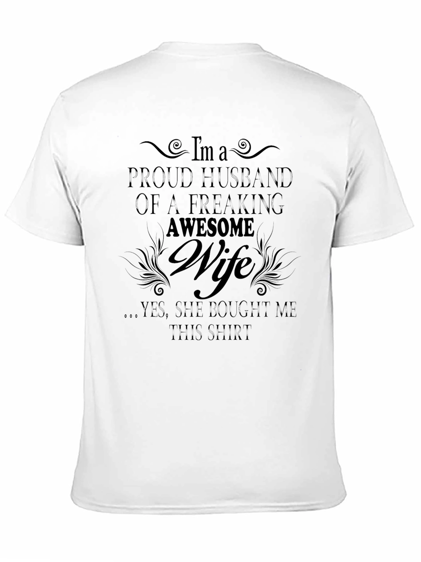Proud Husband of Awesome Wife Graphic T-Shirt