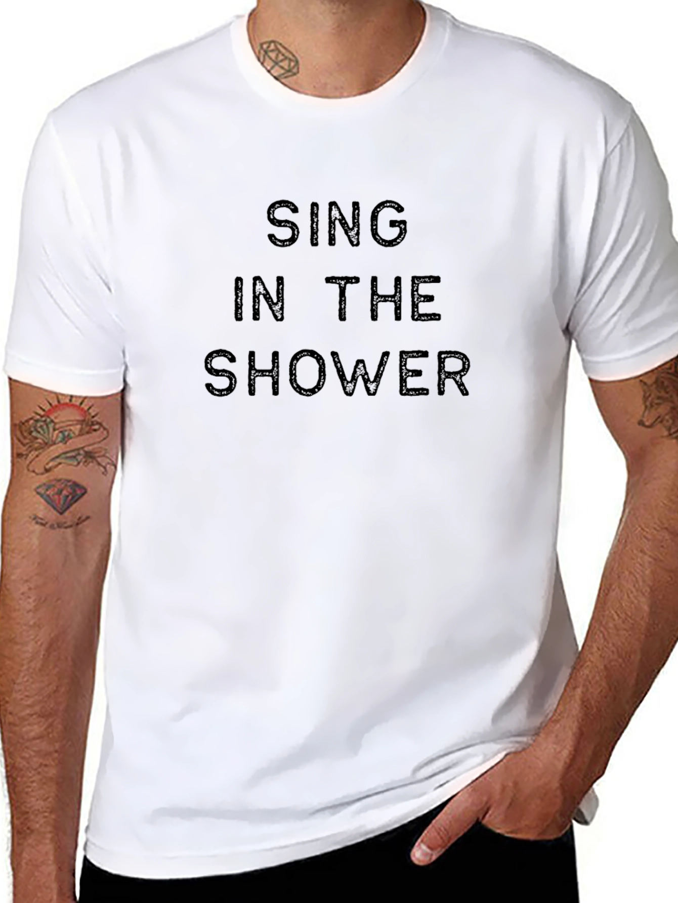 Sing in the Shower Black T-Shirt