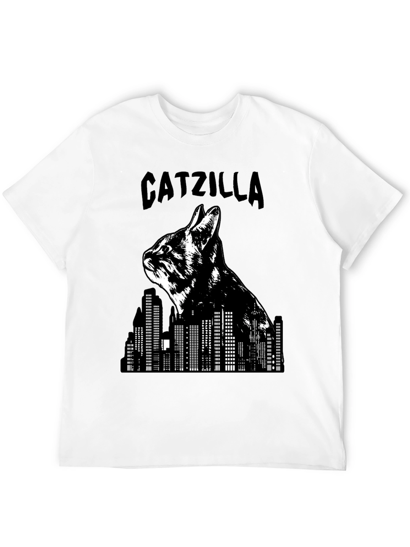 Catzilla T-Shirt - Funny Cat Godzilla Graphic Tee