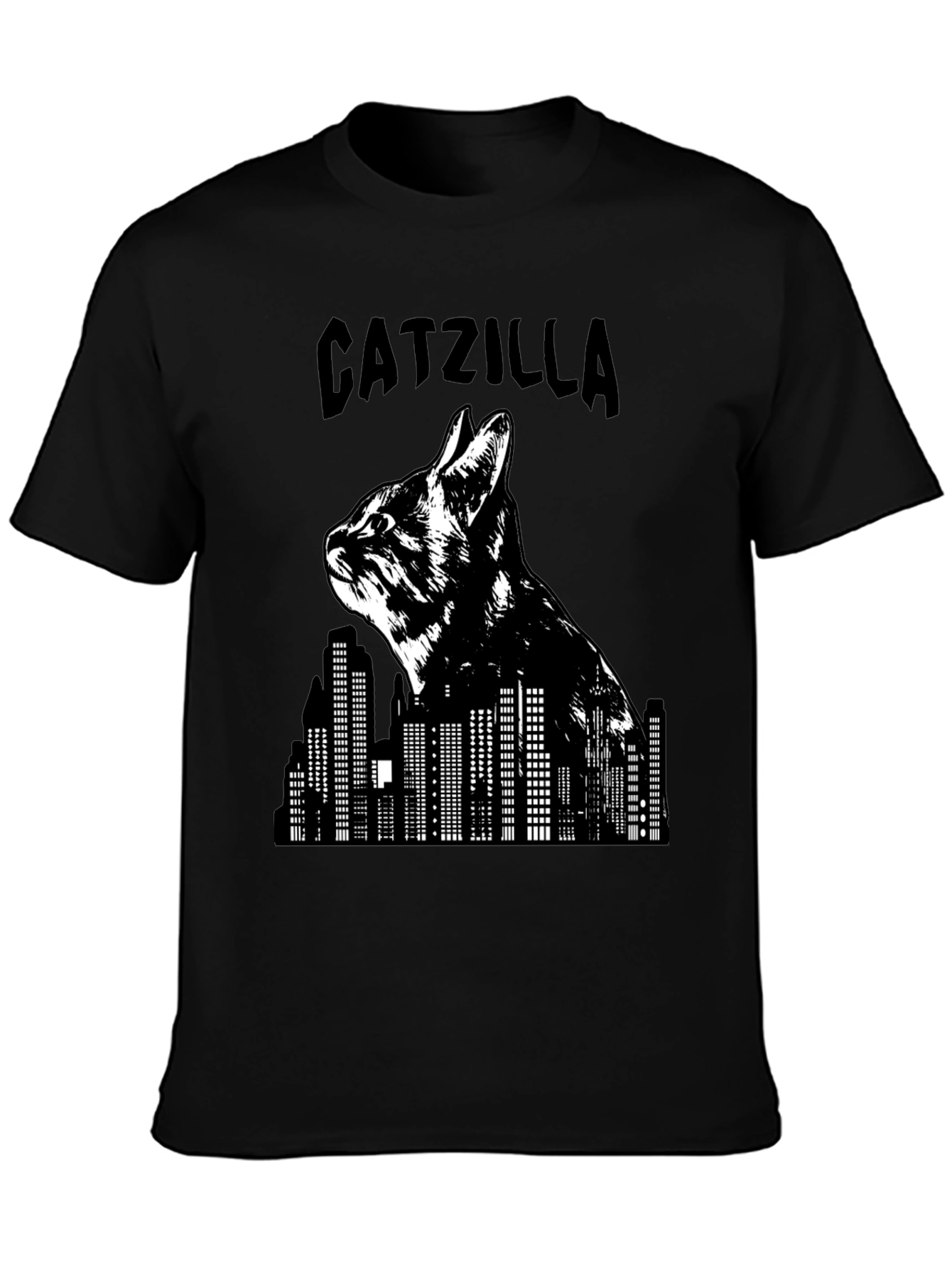 Catzilla T-Shirt - Funny Cat Godzilla Graphic Tee