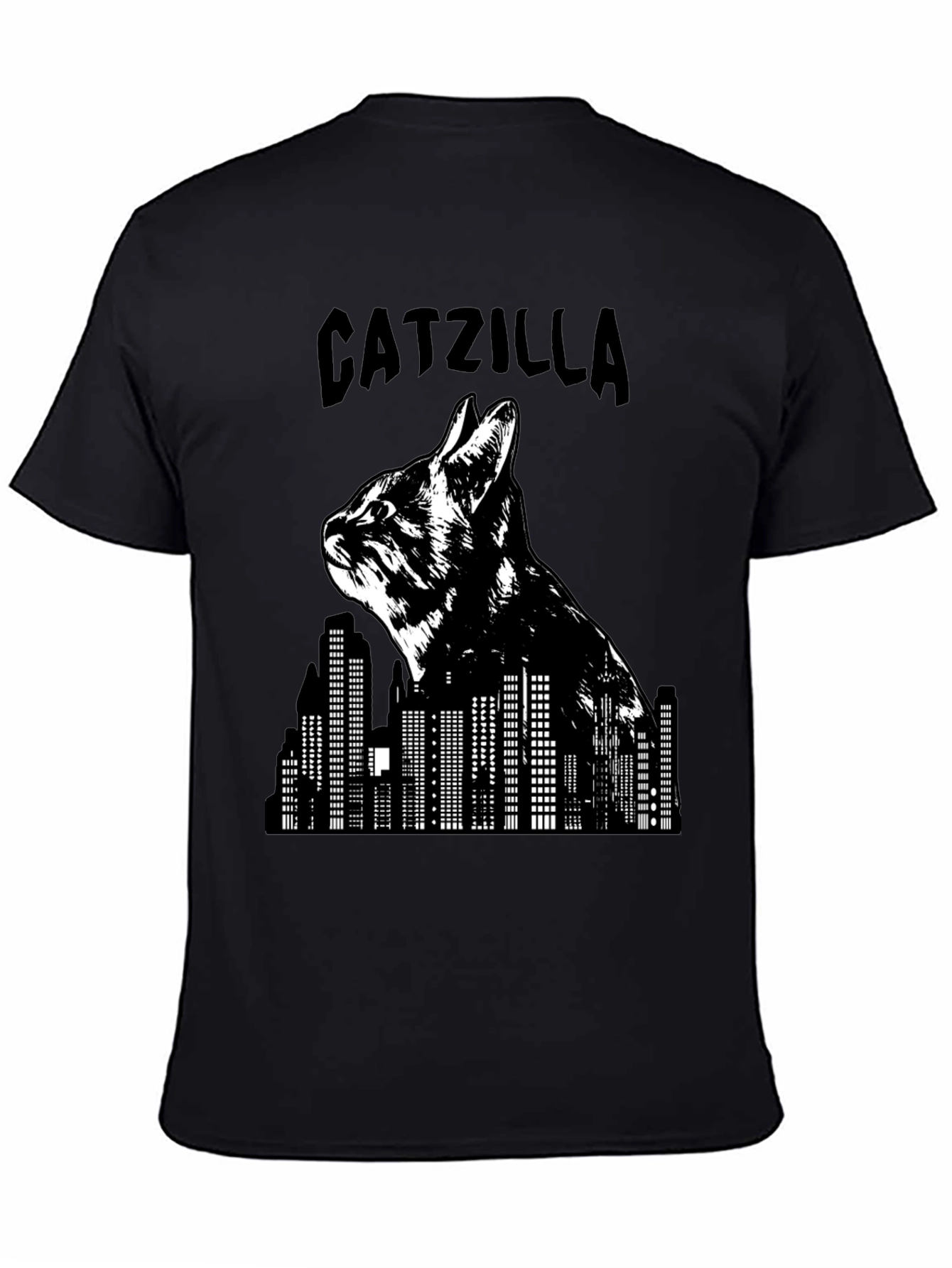 Catzilla T-Shirt - Funny Cat Godzilla Graphic Tee