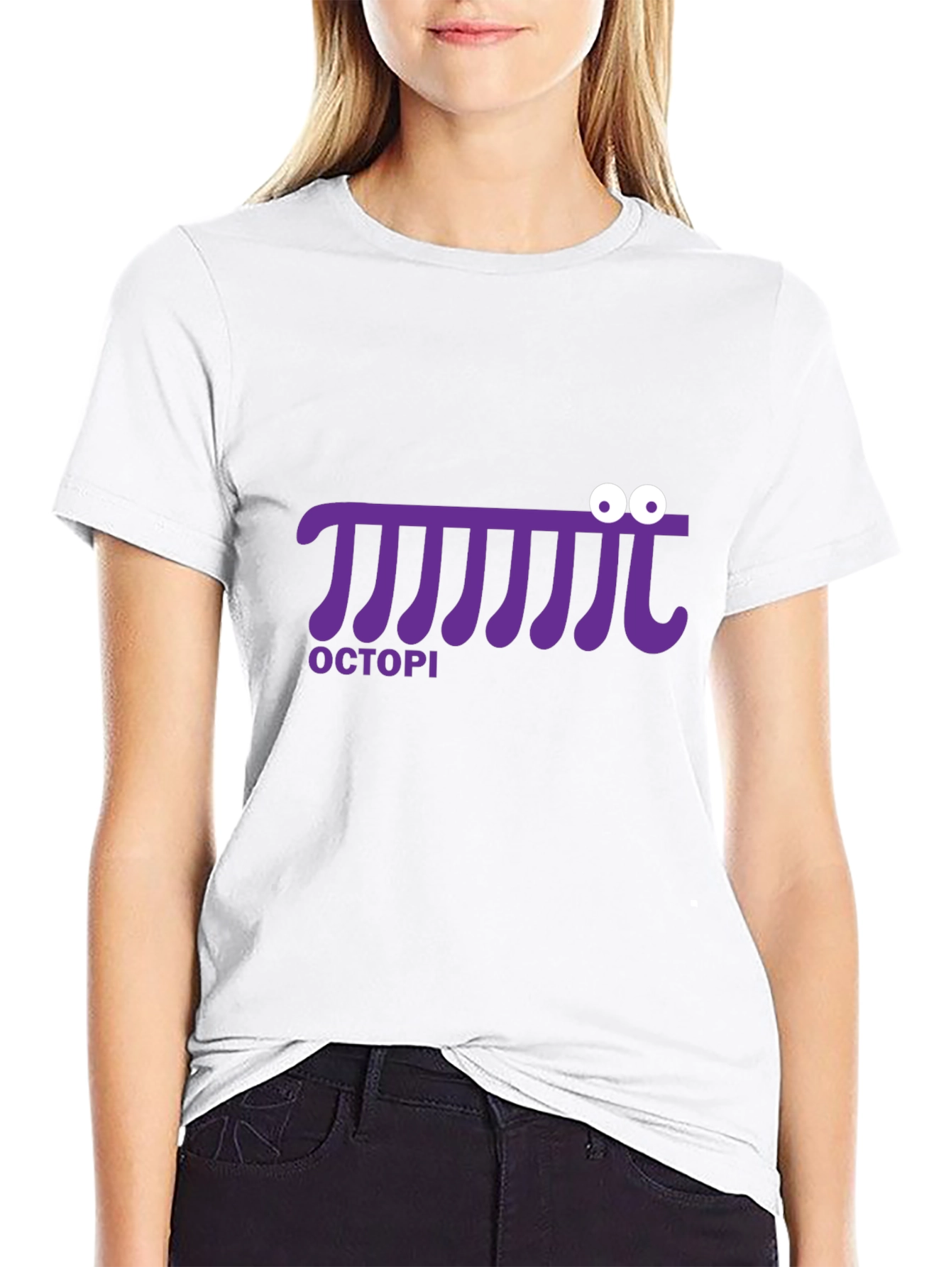 Octopi Pi Funny Math T-Shirt - Black