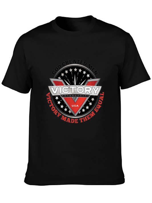 Victory Motorcycles T-Shirt - God Created Men Equal