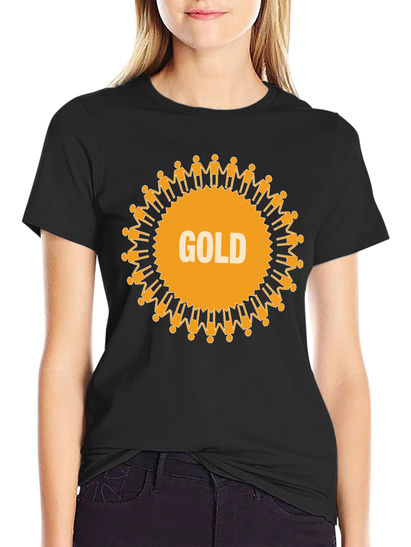 Unity Gold Graphic Tee - Black