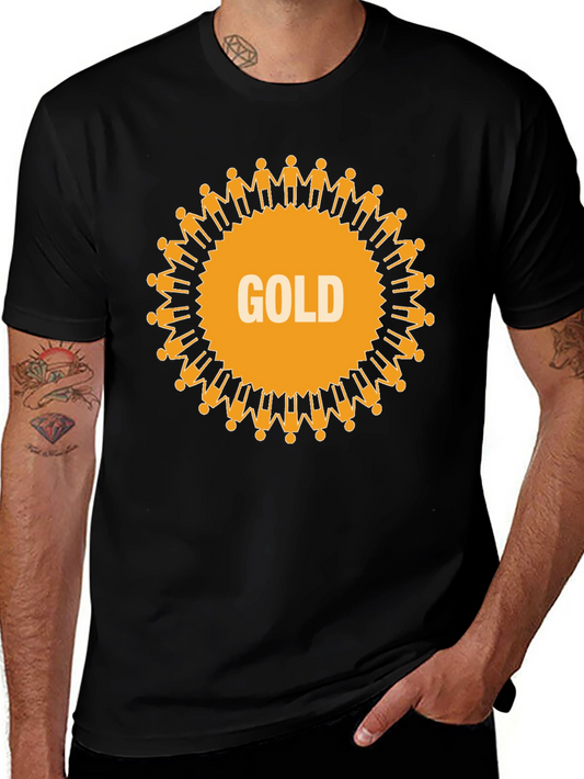 Unity Gold Graphic Tee - Black