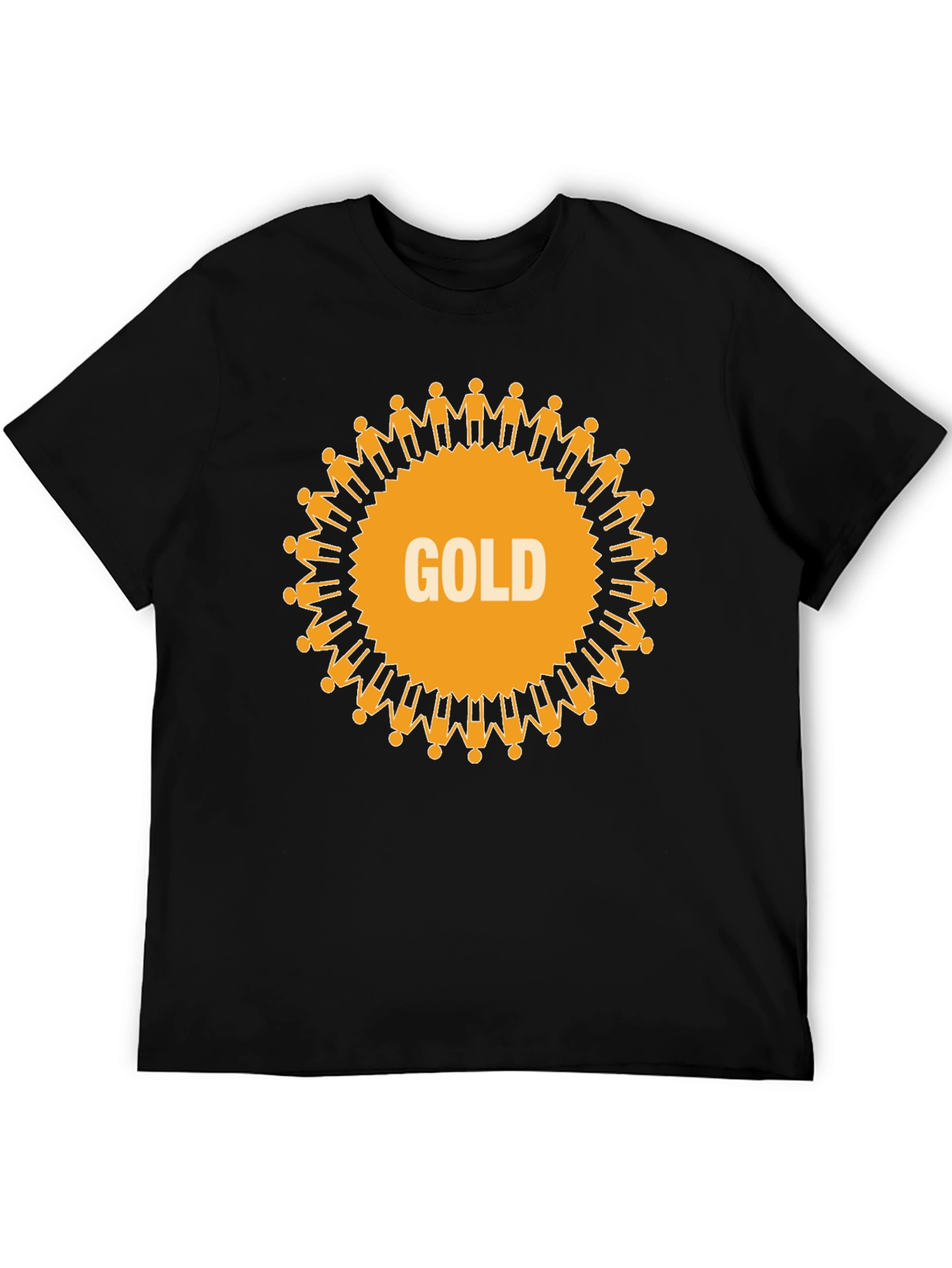 Unity Gold Graphic Tee - Black