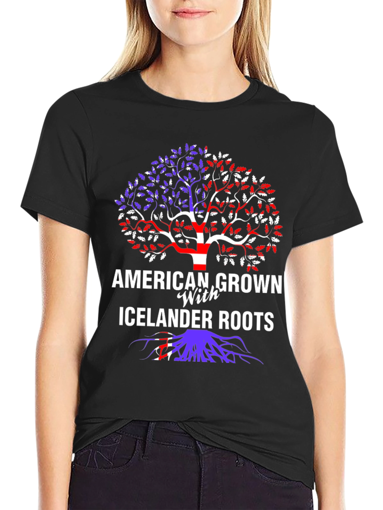 American Grown with Islander Roots T-Shirt
