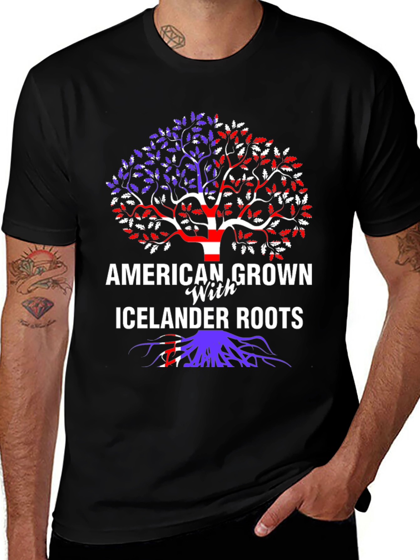 American Grown with Islander Roots T-Shirt