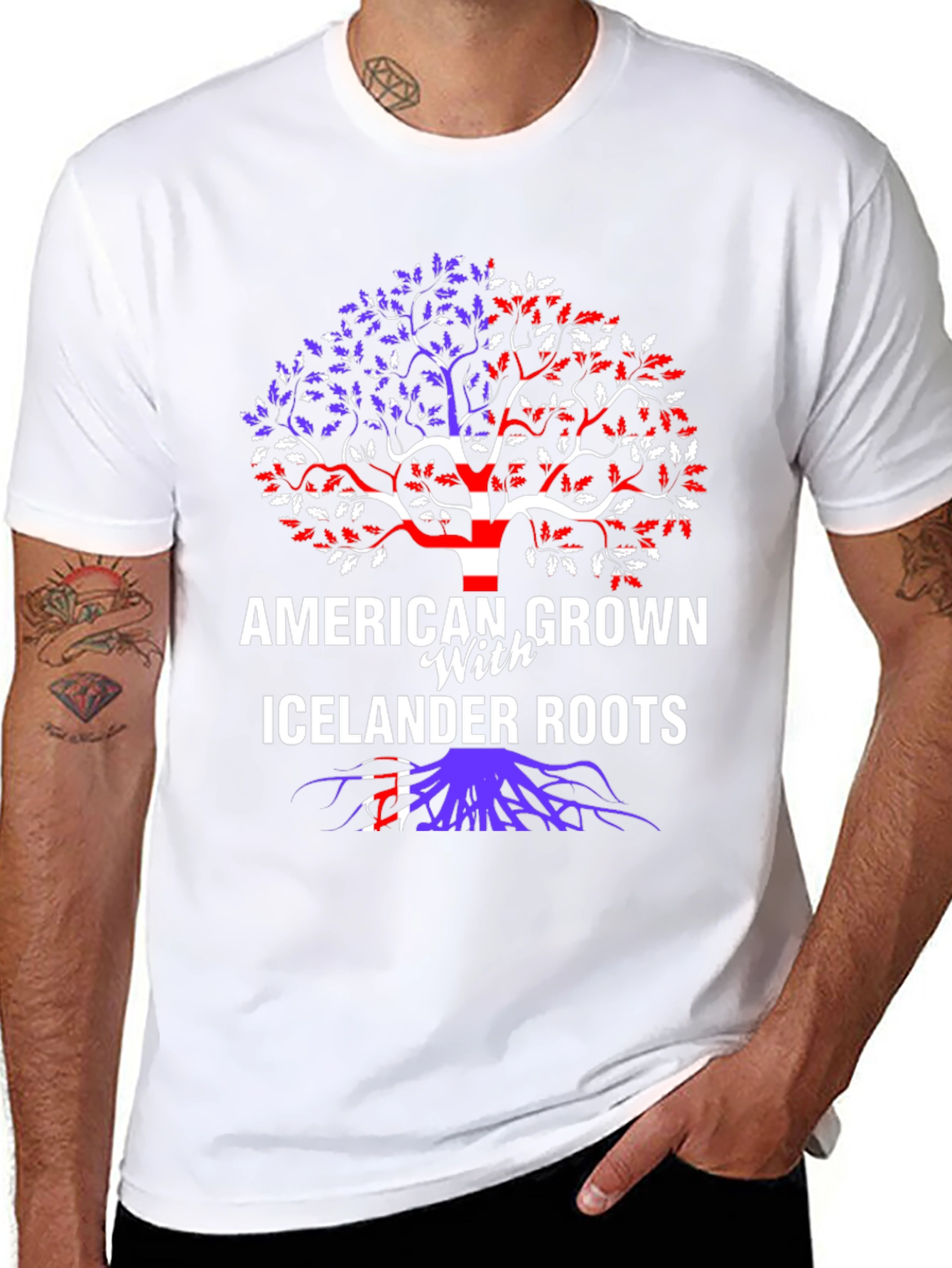 American Grown with Islander Roots T-Shirt