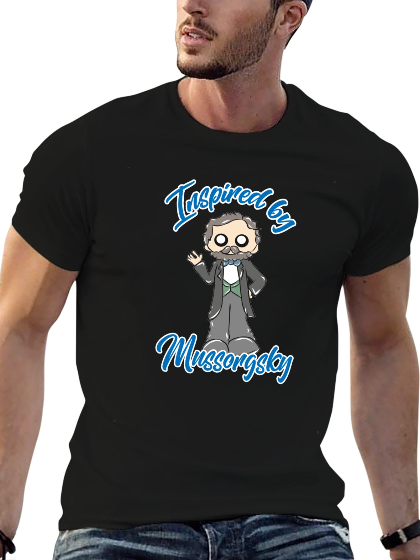 Inspired by Mussorgsky Black T-Shirt