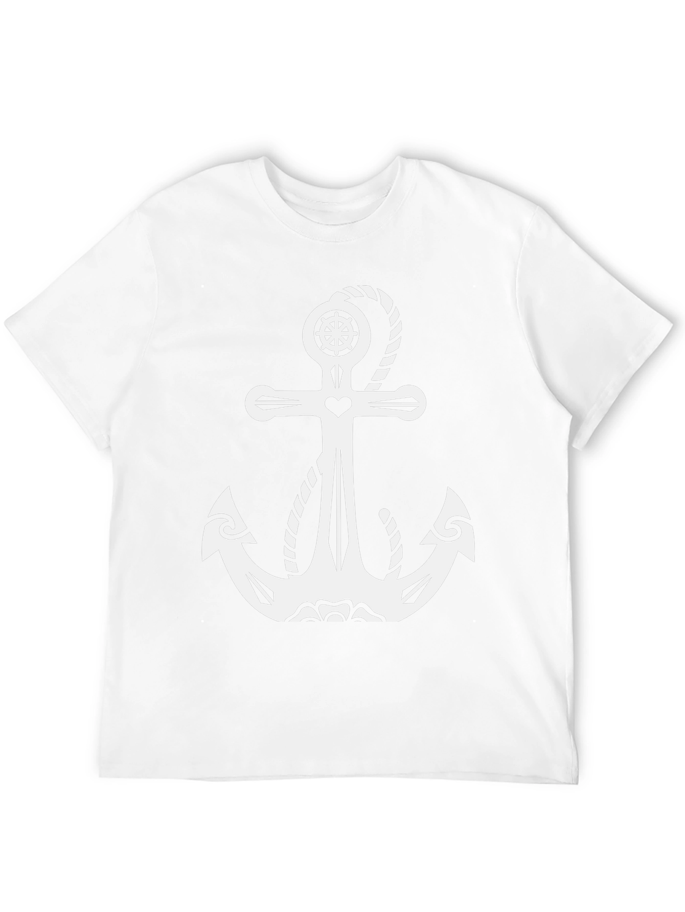 Anchor Heart T-Shirt - Black Graphic Tee