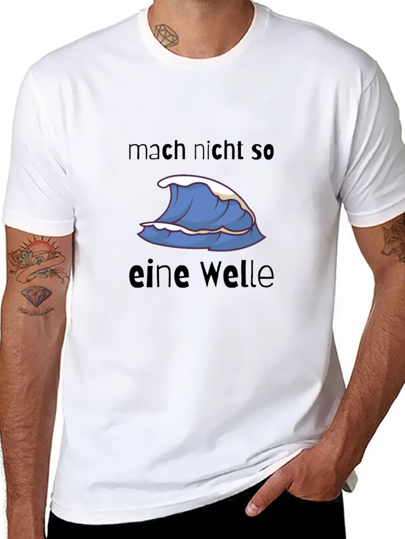 Wave Graphic T-Shirt -  Dont Make Waves Tee