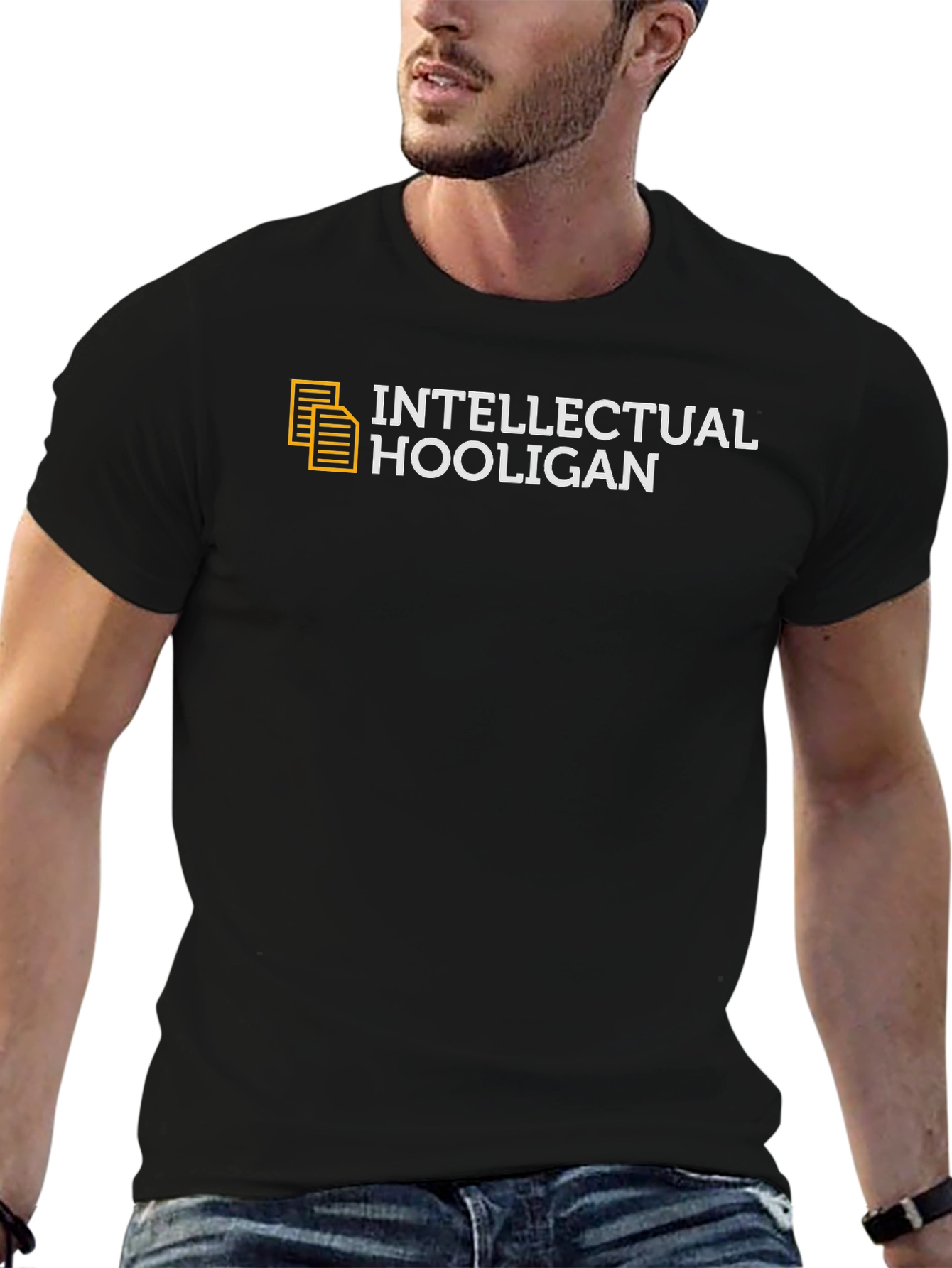 Intellectual Hooligan Black Graphic Tee