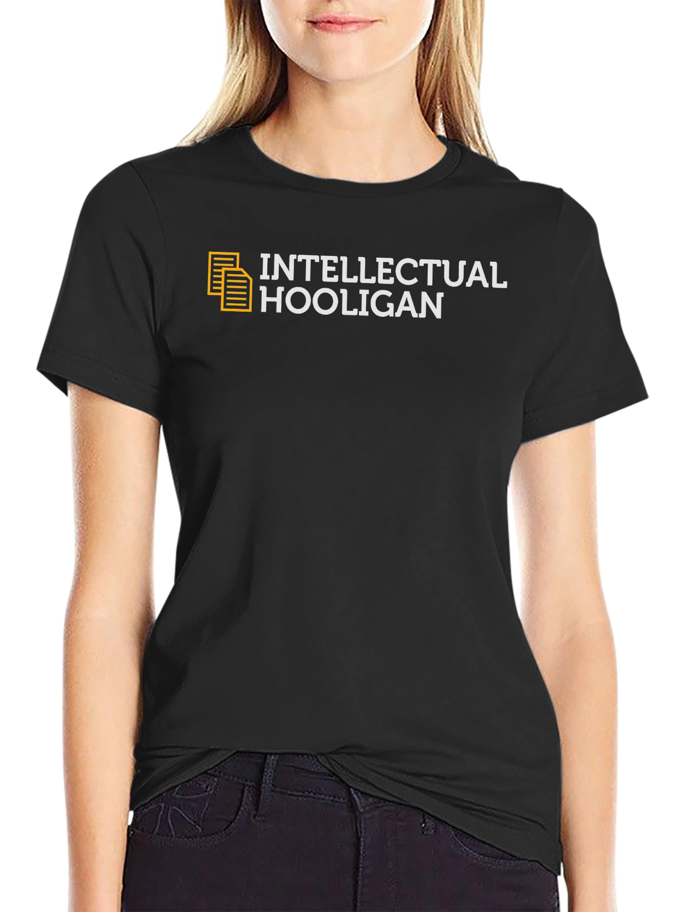 Intellectual Hooligan Black Graphic Tee