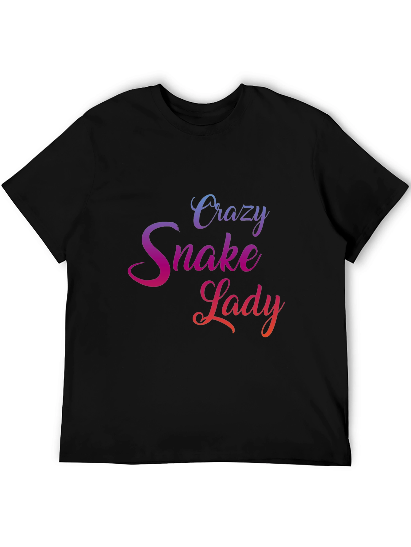 Crazy Snake Lady Graphic T-Shirt