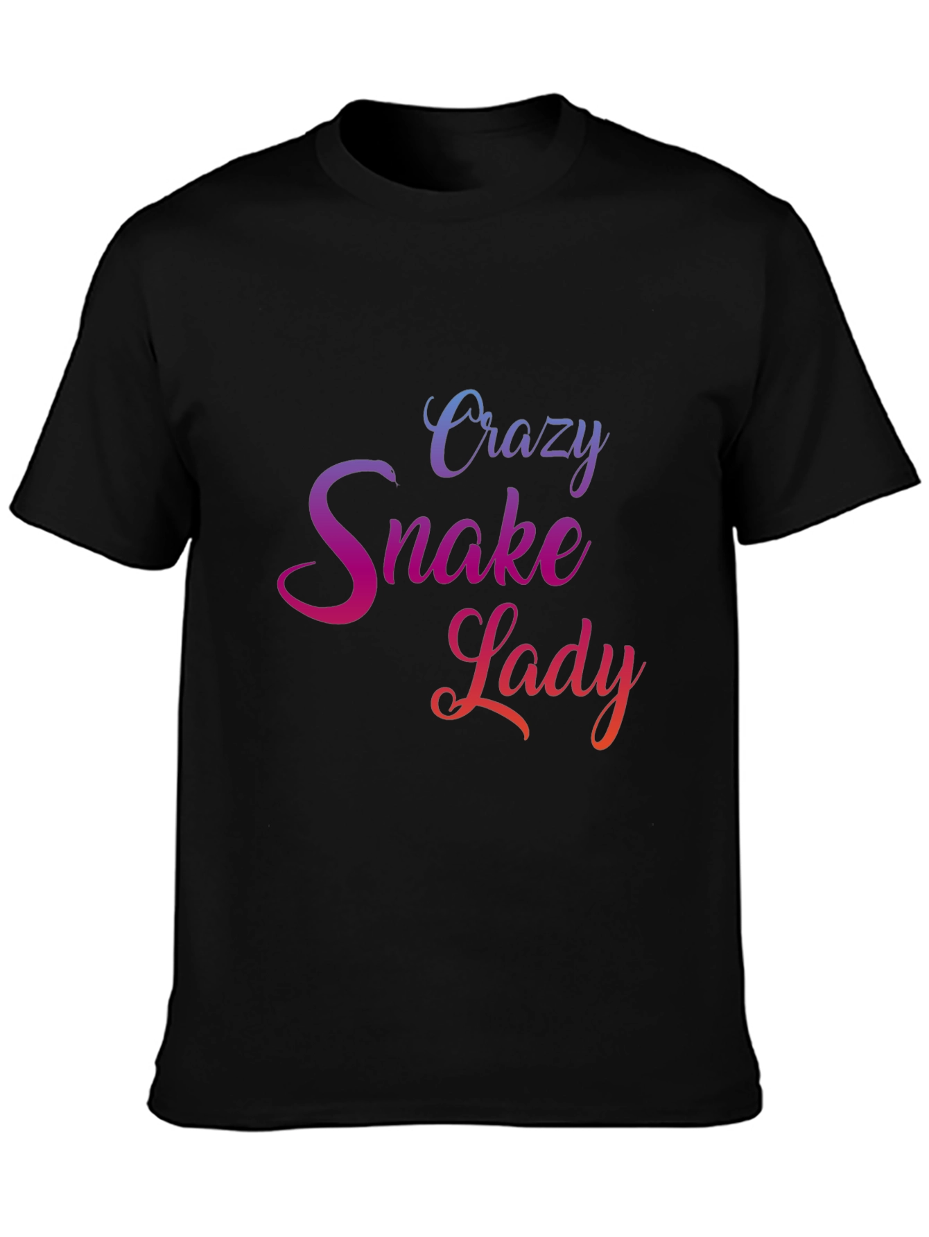 Crazy Snake Lady Graphic T-Shirt