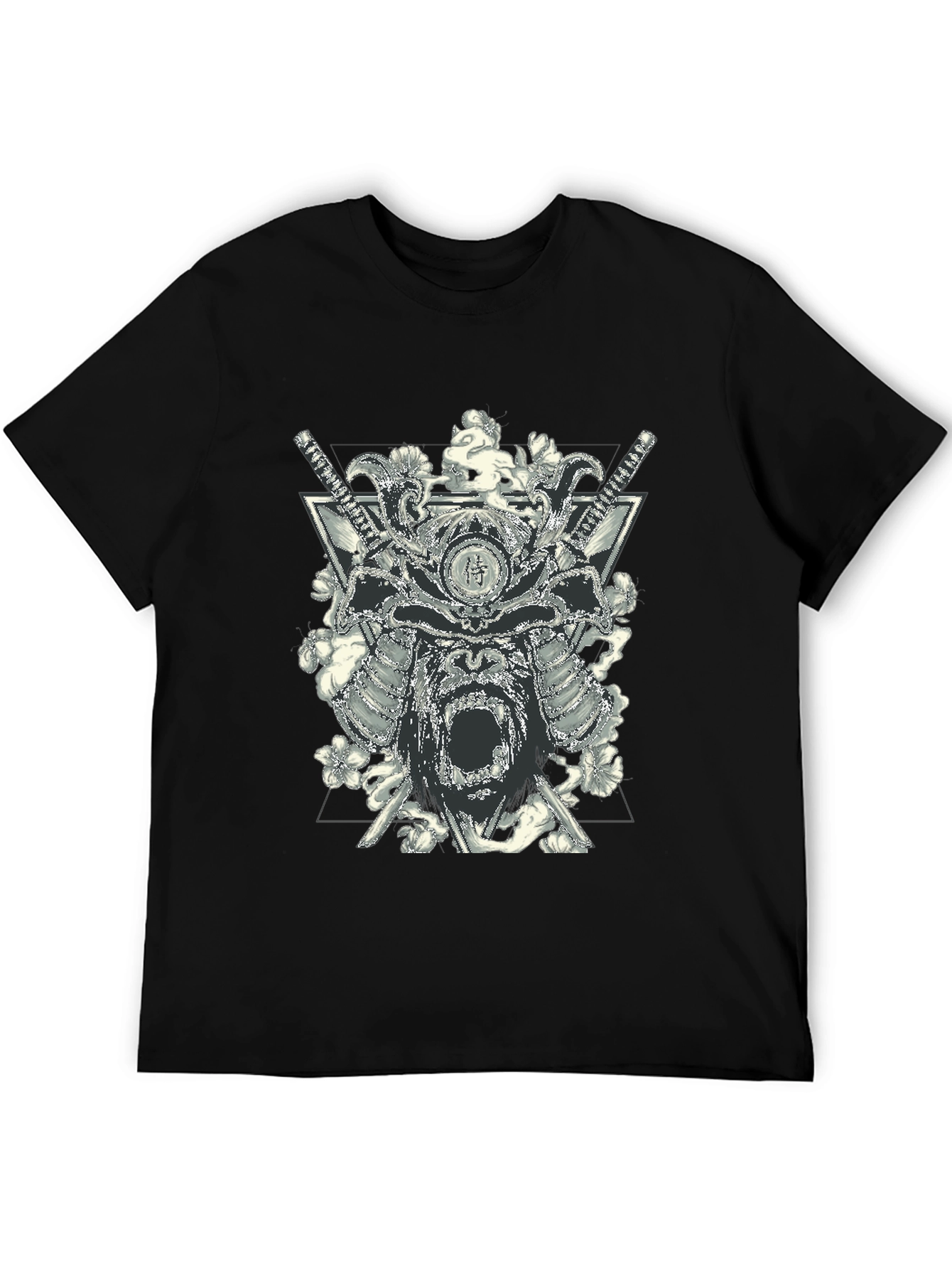 Samurai Gorilla Black Graphic T-Shirt