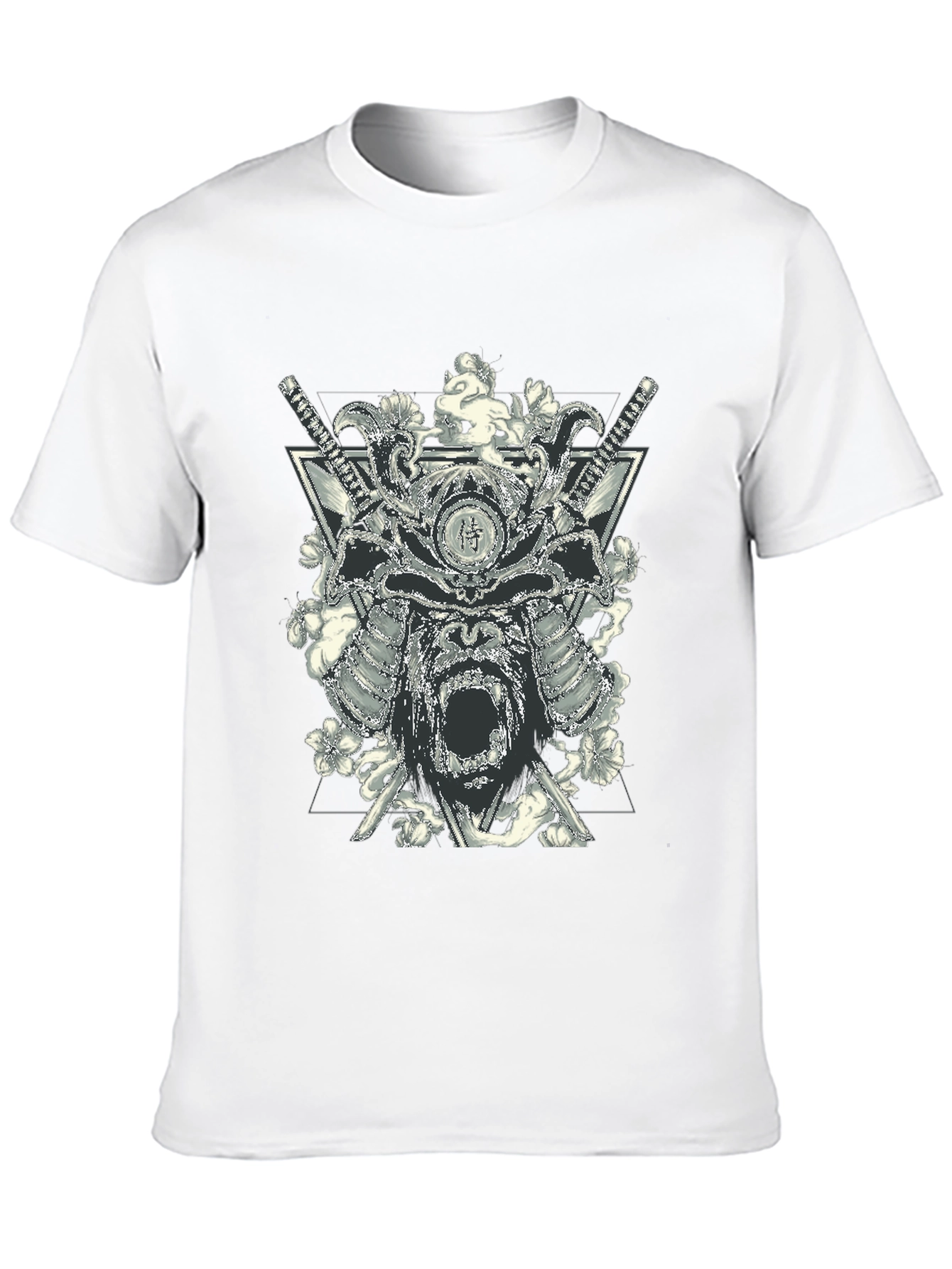 Samurai Gorilla Black Graphic T-Shirt