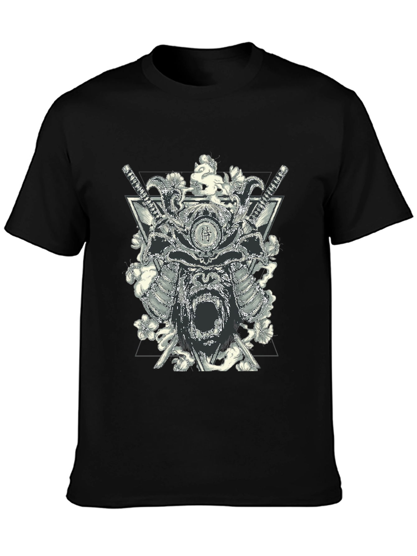 Samurai Gorilla Black Graphic T-Shirt