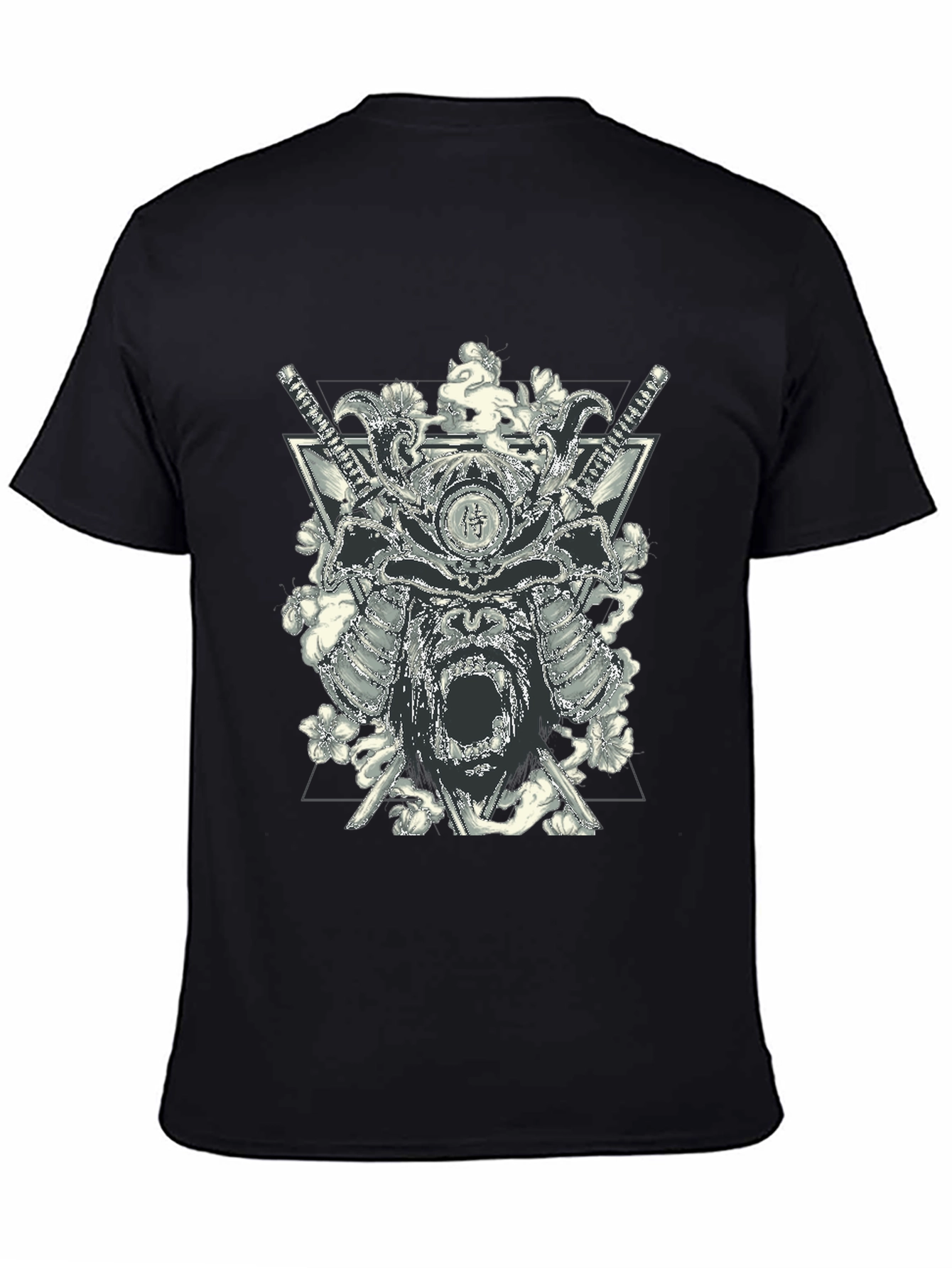 Samurai Gorilla Black Graphic T-Shirt