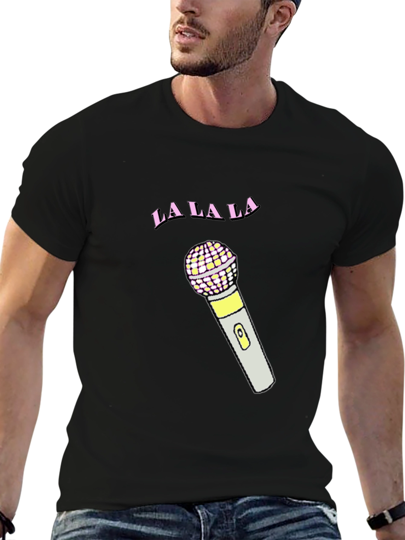 La La La Microphone Graphic Tee