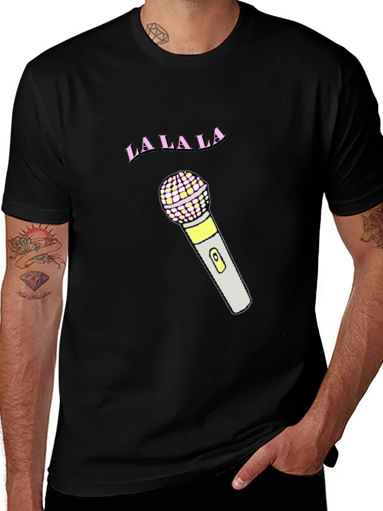 La La La Microphone Graphic Tee