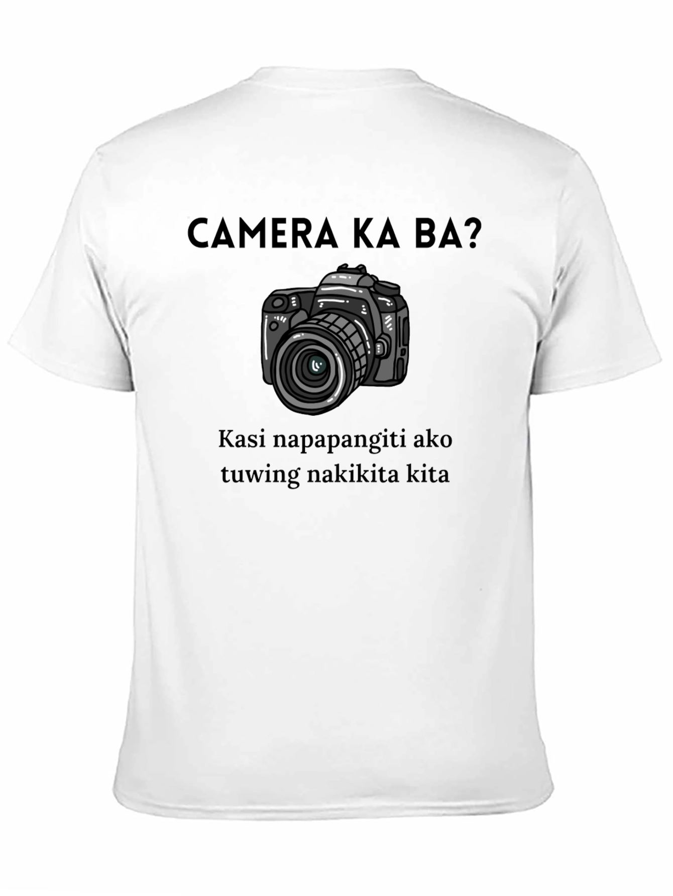 Funny Camera T-Shirt - Filipino Pick-Up Line Tee