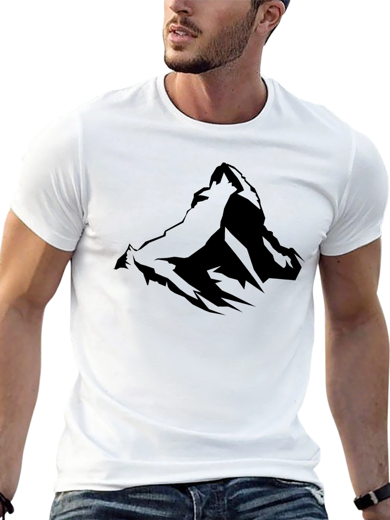 Mountain Silhouette Black T-Shirt